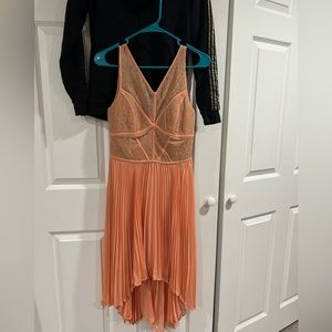 BCBG Peach Hi-low dress